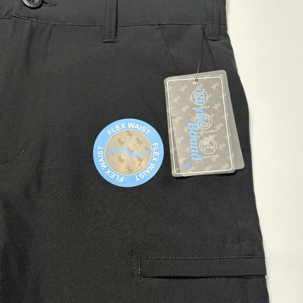 Birdie Bound 9" Performance Golf Cargo Shorts Black - Men’s 30 - Picture 4 of 5